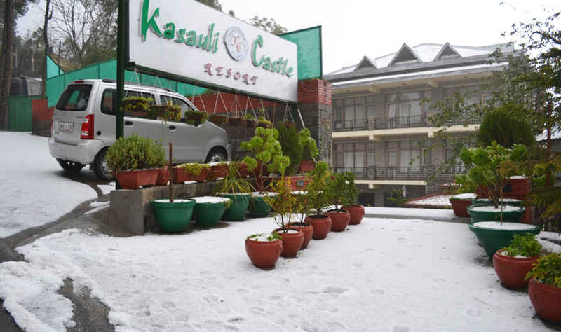 Snowfall at Kasauli
