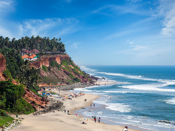 Kerala_Varkala_Top-view-of-the-Varkala-beach Exotic and gorgeous beaches in India, where you can go this summer