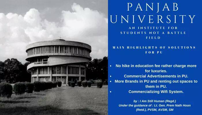 The Solutions Proposed By The NGO, 'I AM STILL HUMAN' For Solving The Financial Crunch Of Panjab University