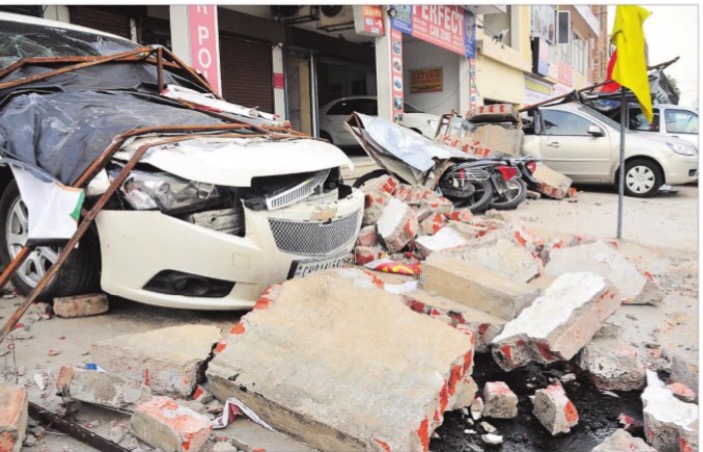 High-Velocity Storm in Chandigarh