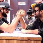 Promotion Of "Bahubali 2" In Chandigarh University With Bahubali and Bhallala Dev