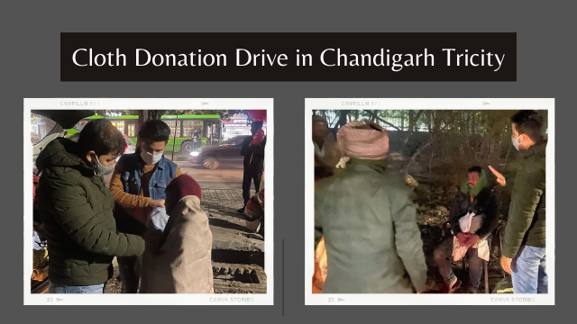 chandigarhbytes conducting a clothing donation drive 