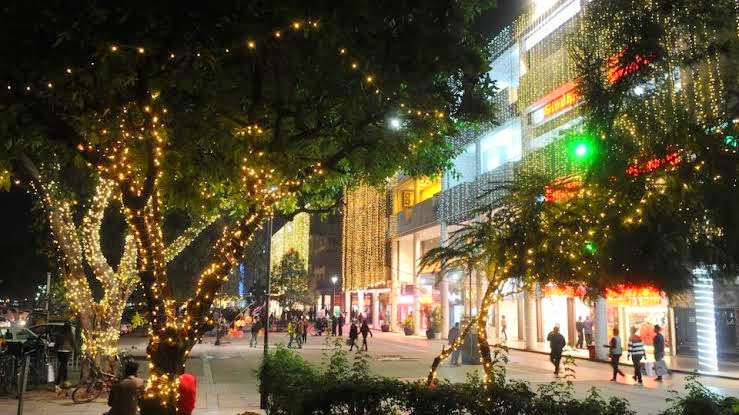 sector 17 chandigarh on christmas 