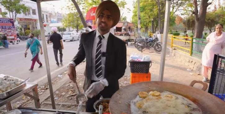 Indian street food in Mohali 