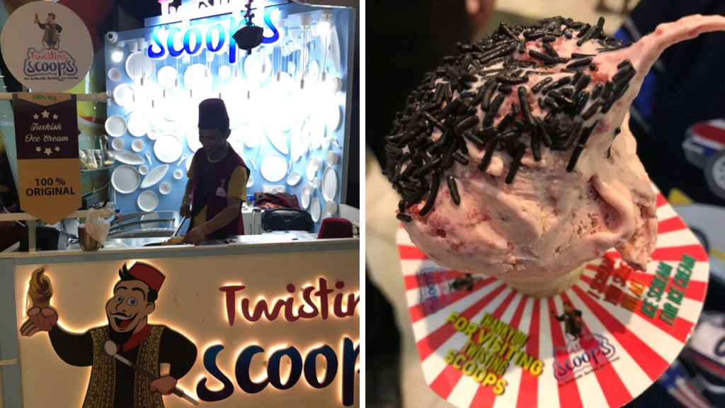 twisting scoops chandigarh, best ice cream shops in chandigarh 