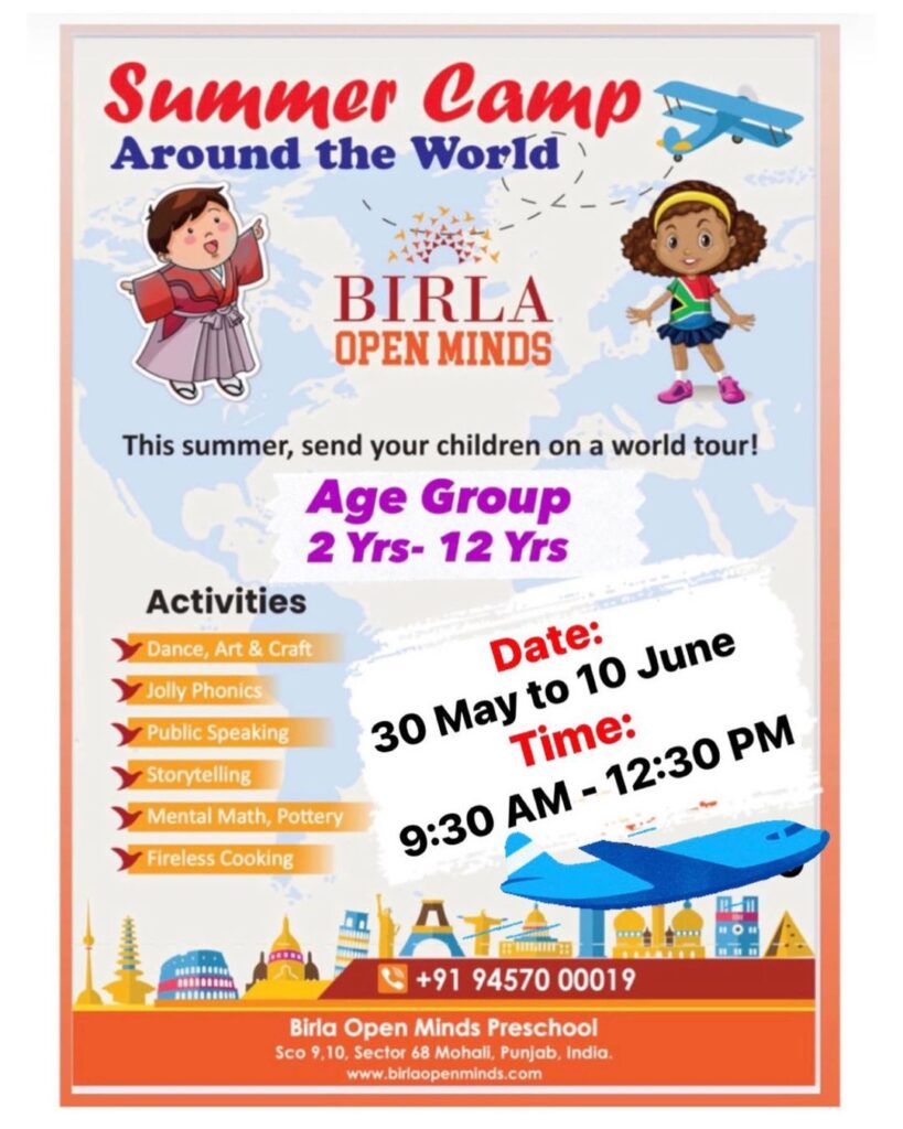 Around the World Summer Camp, Birla Open Minds, Mohali