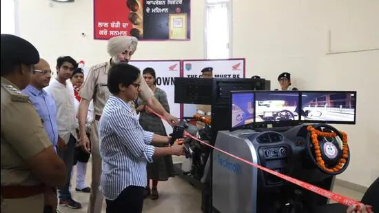 Driving Stimulator Installed at the Chandigarh Traffic Park