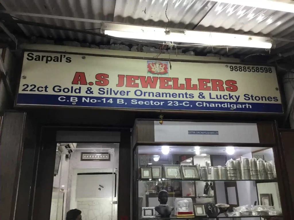AS jewellers chandigarh sector 23 chandigarh market