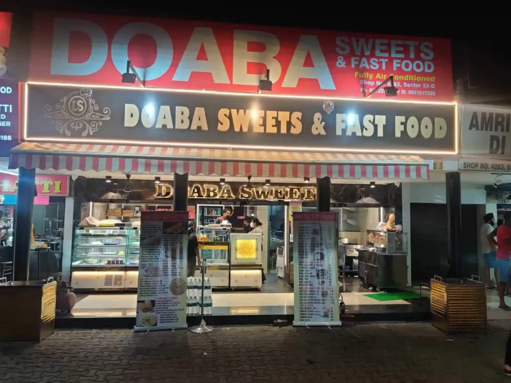 Doaba sweets sector 22 Chandigarh 