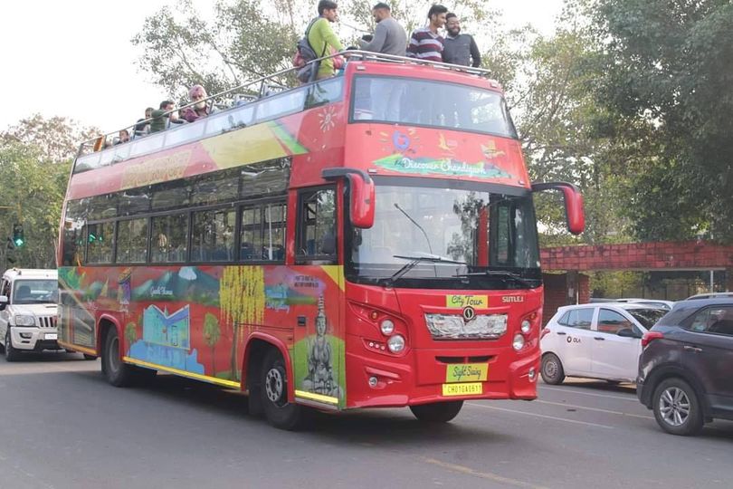 hop on hop off bus chandigarh